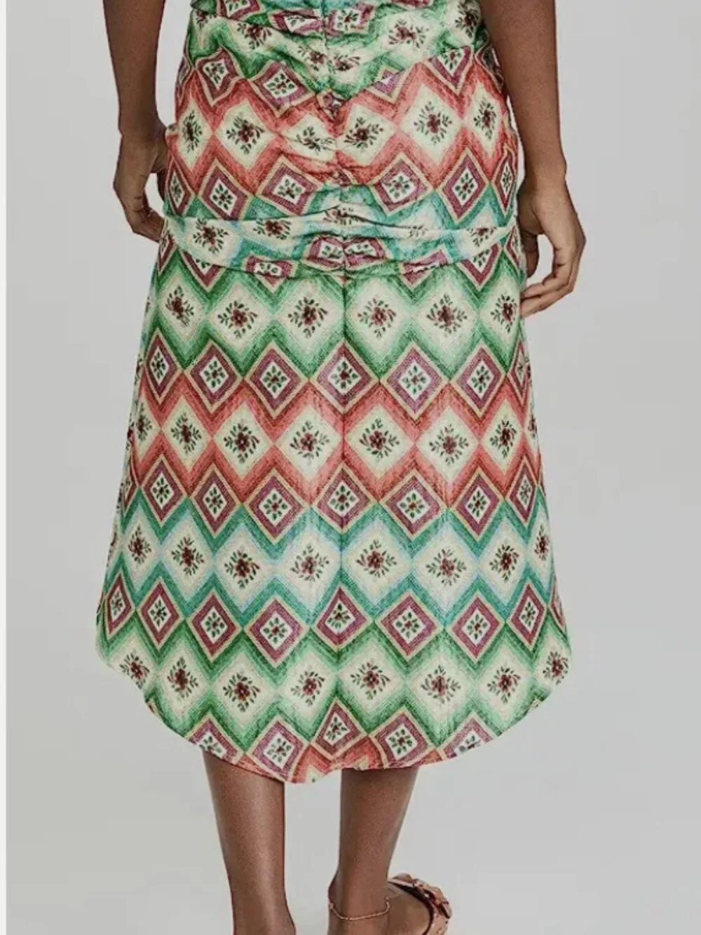 Autumn Adeigbo Soraya Woven Diamond Designer Skirt Size 0